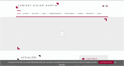 Desktop Screenshot of cabinetdidiermartin.com