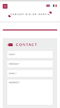 Mobile Screenshot of cabinetdidiermartin.com