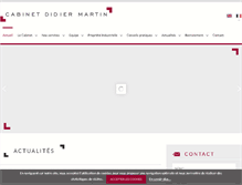 Tablet Screenshot of cabinetdidiermartin.com